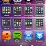 Nytt är att notiser om exempelvis SMS visas så här.