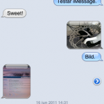 iMessage - text- och bildmeddelanden iPhones emellan.