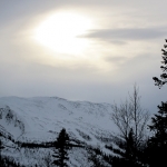 Solen tittar fram. Foto: Martin