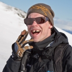 Obligatoriska halvvägsstoppet med choklad.
