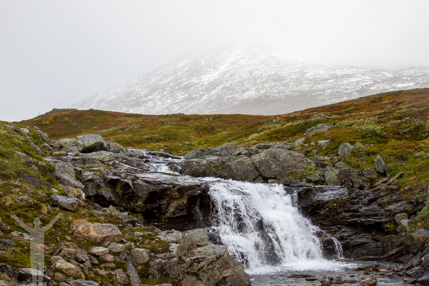 Vattenfall vid Snasahögarna