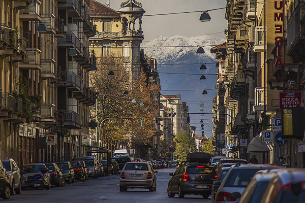 Franska alper på Via Duchessa Jolanda