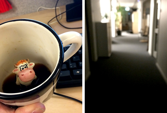 Sist kvar på jobbet