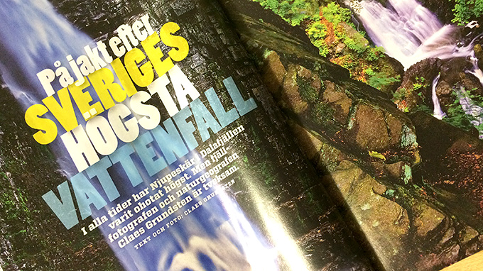 Sveriges högsta vattenfall