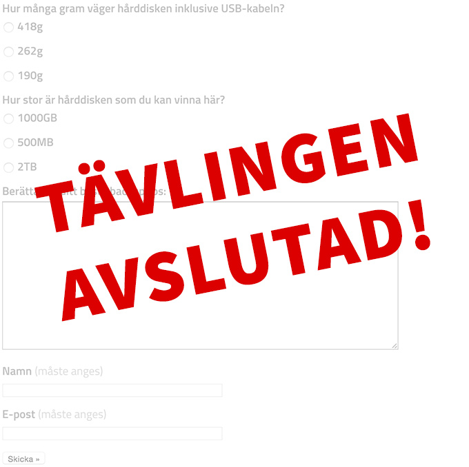 Tävlingen avslutad