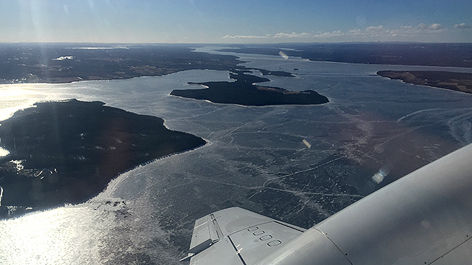 Take off över Storsjön