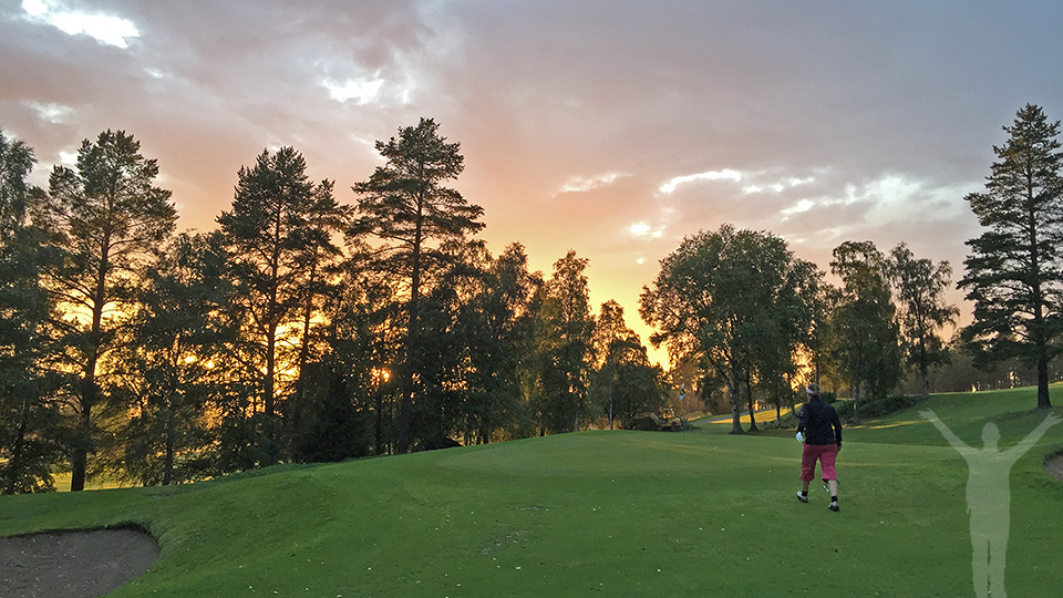Hål 17 på Östersund Frösö golfbana