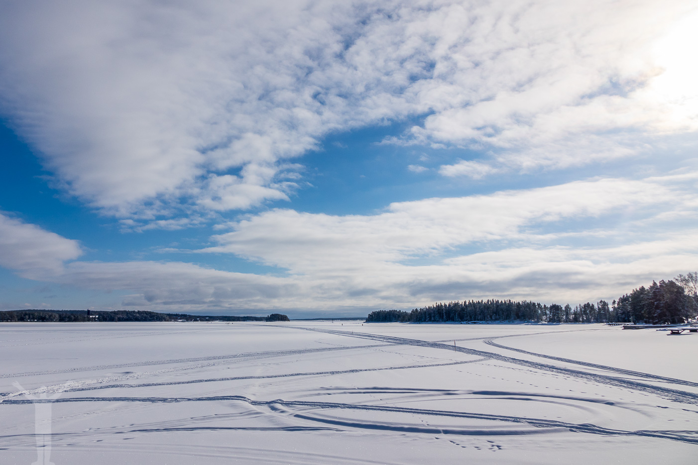 Storsjöns is - vårvinter i mars