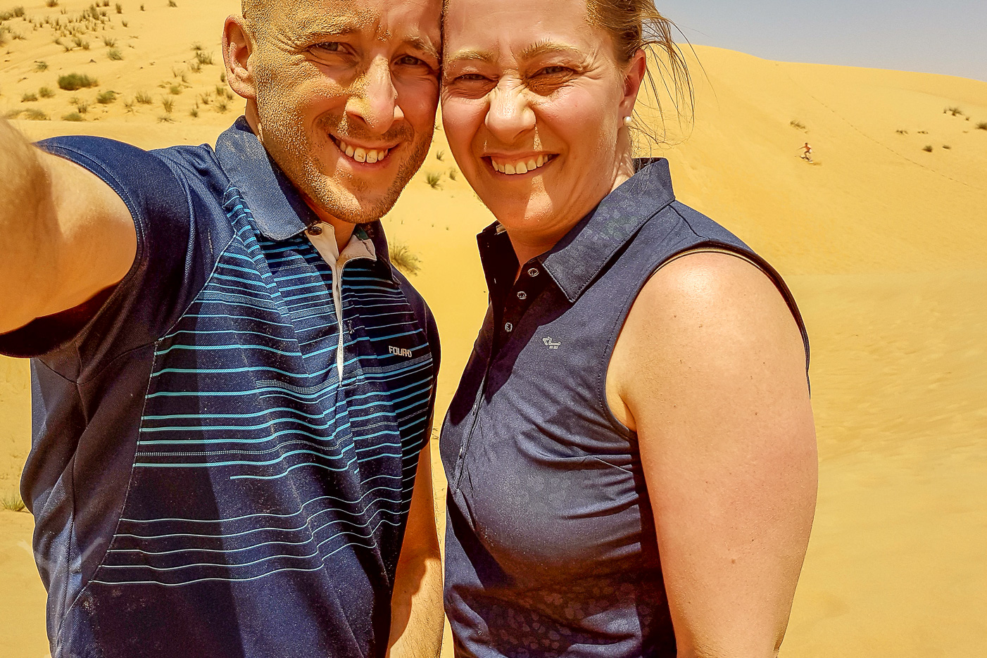 Efter att ha åkt sandboard - surfa i Dubai
