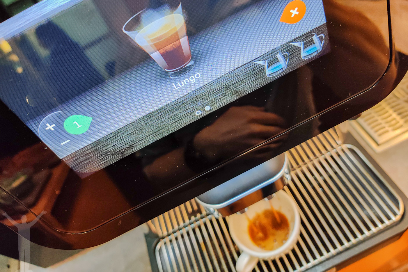 Kaffemaskinen i loungen