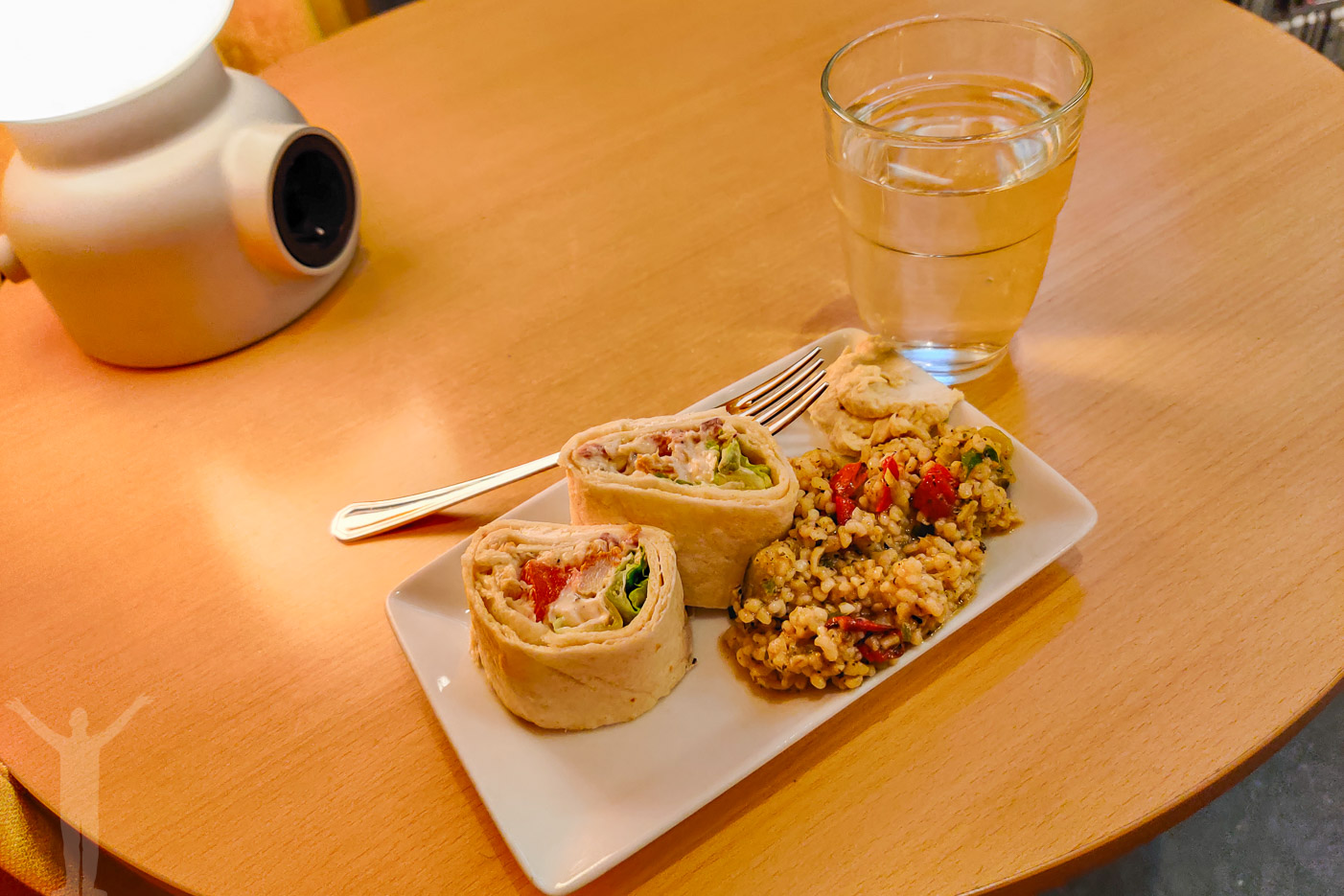 En liten lunch i loungen