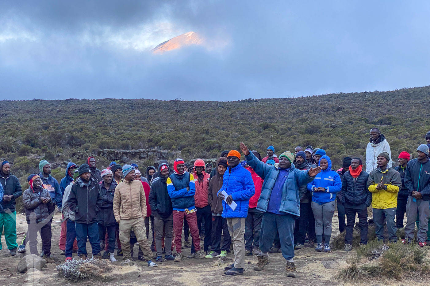 Presentation av samtliga bärare på vandringen