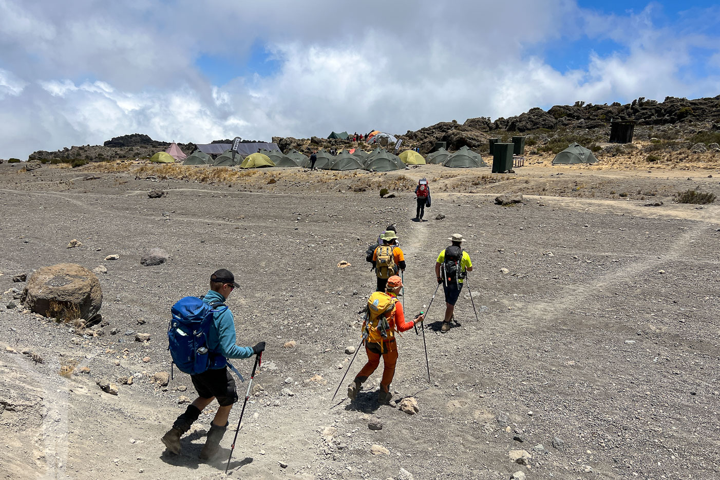 Ankomst till Third Cave Camp