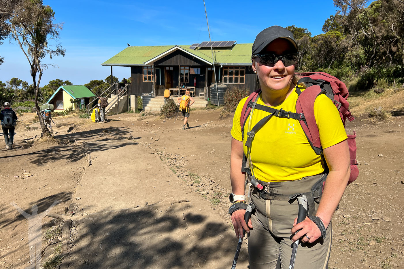 Maria på Mweka Camp
