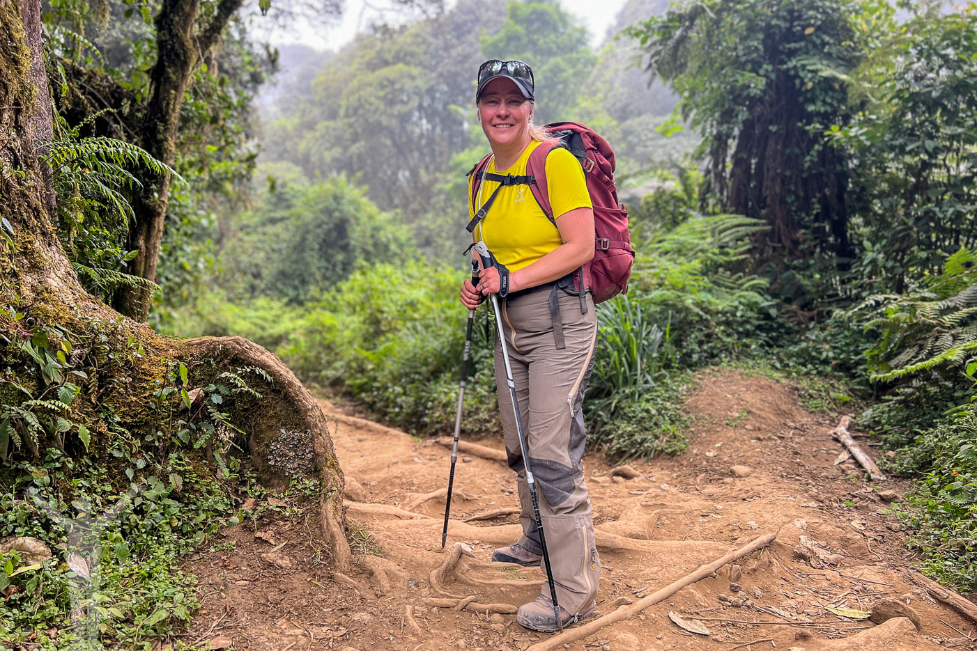 Maria i djungeln på Mweka Trail