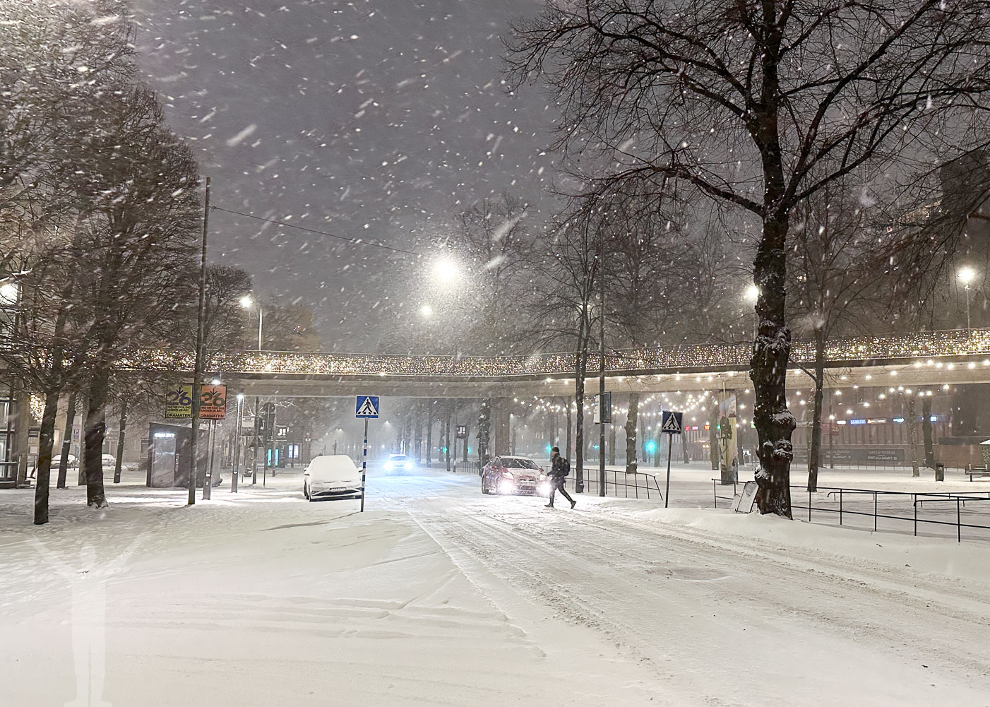 Snöyra i Stockholm