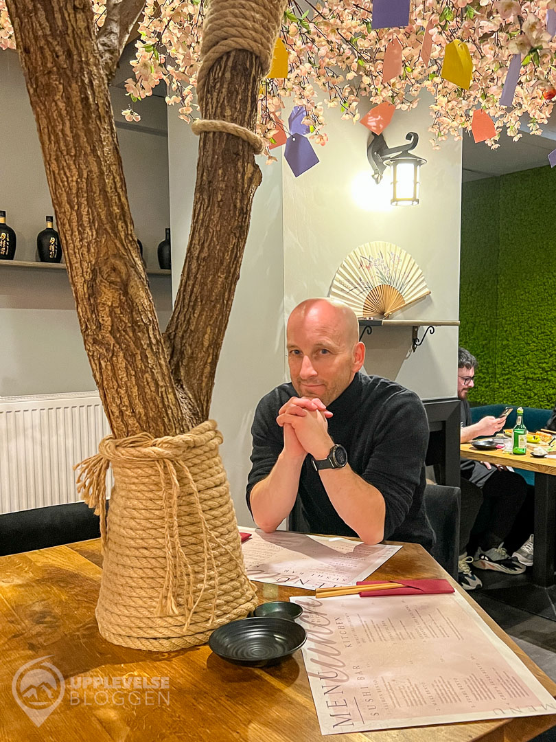 Dryden på Hana Sushi i Krakow