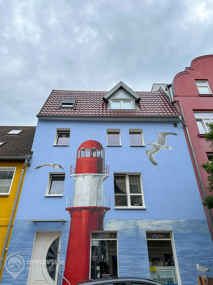 Marin väggmålning i Rostock