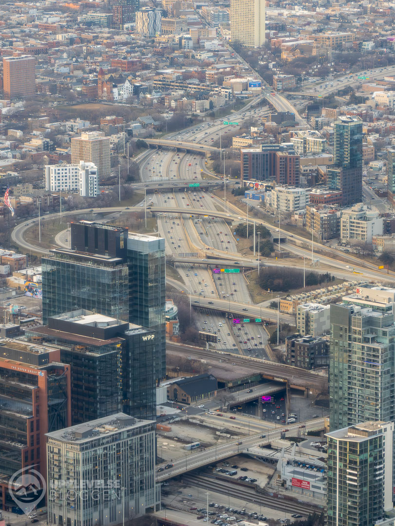 Motorväg genom Chicago