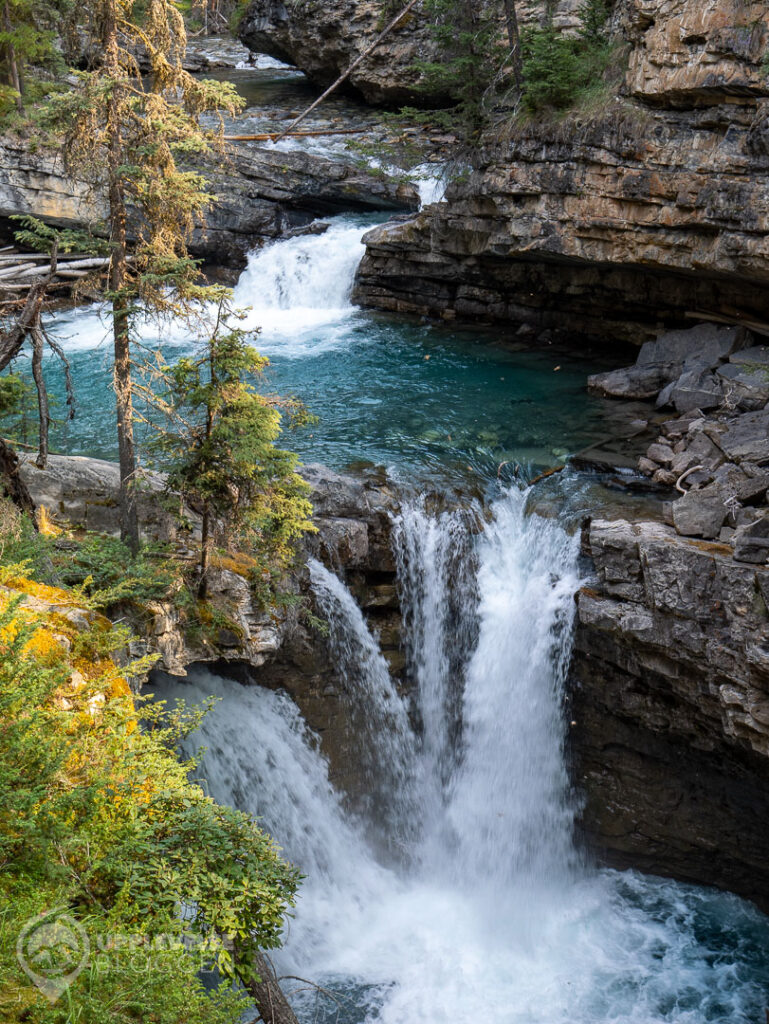 Vattenfall vid Johnston Canyon