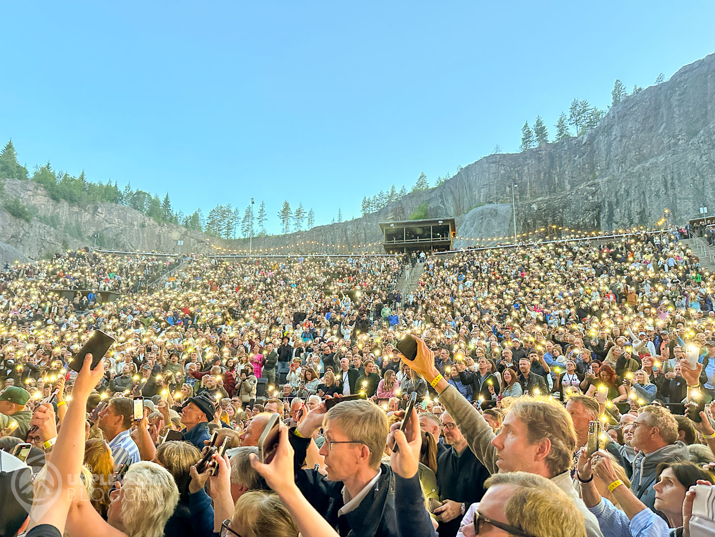 Livekonsert på Dalhalla - publikhavet