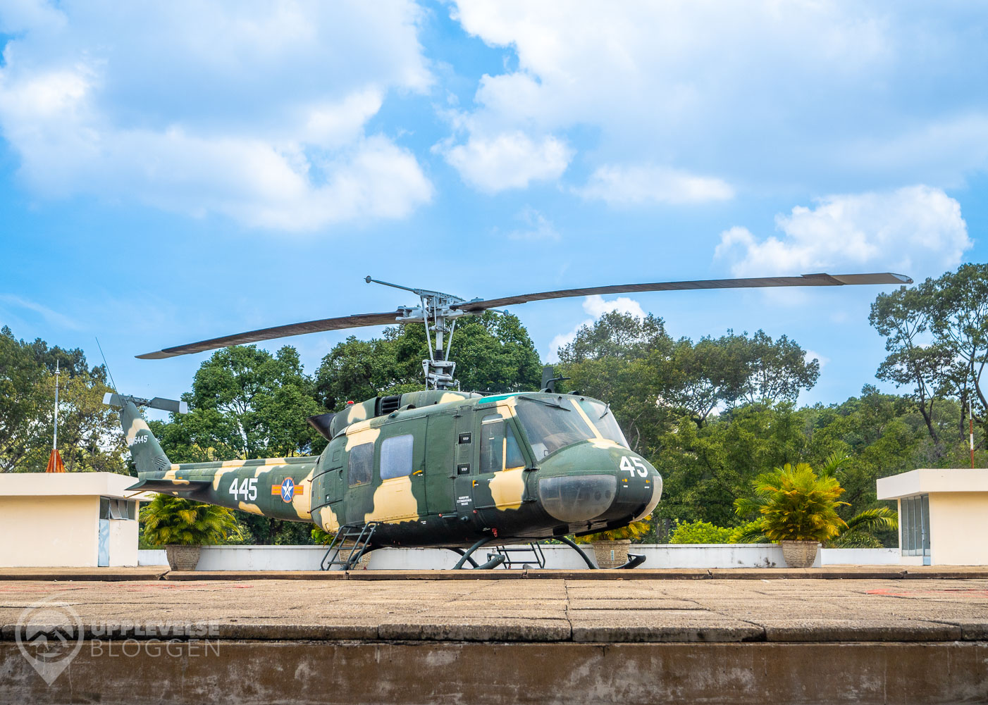 Helikopterplattan sedd från tredje våningen