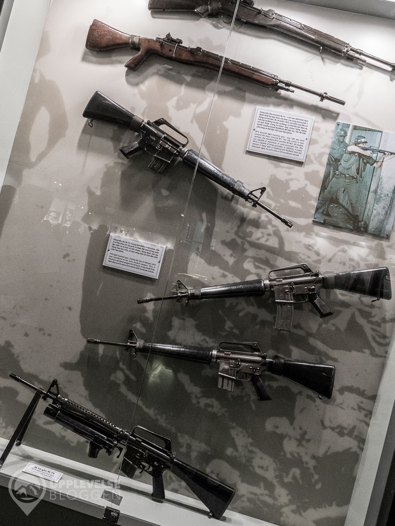 Vapen på utställning.