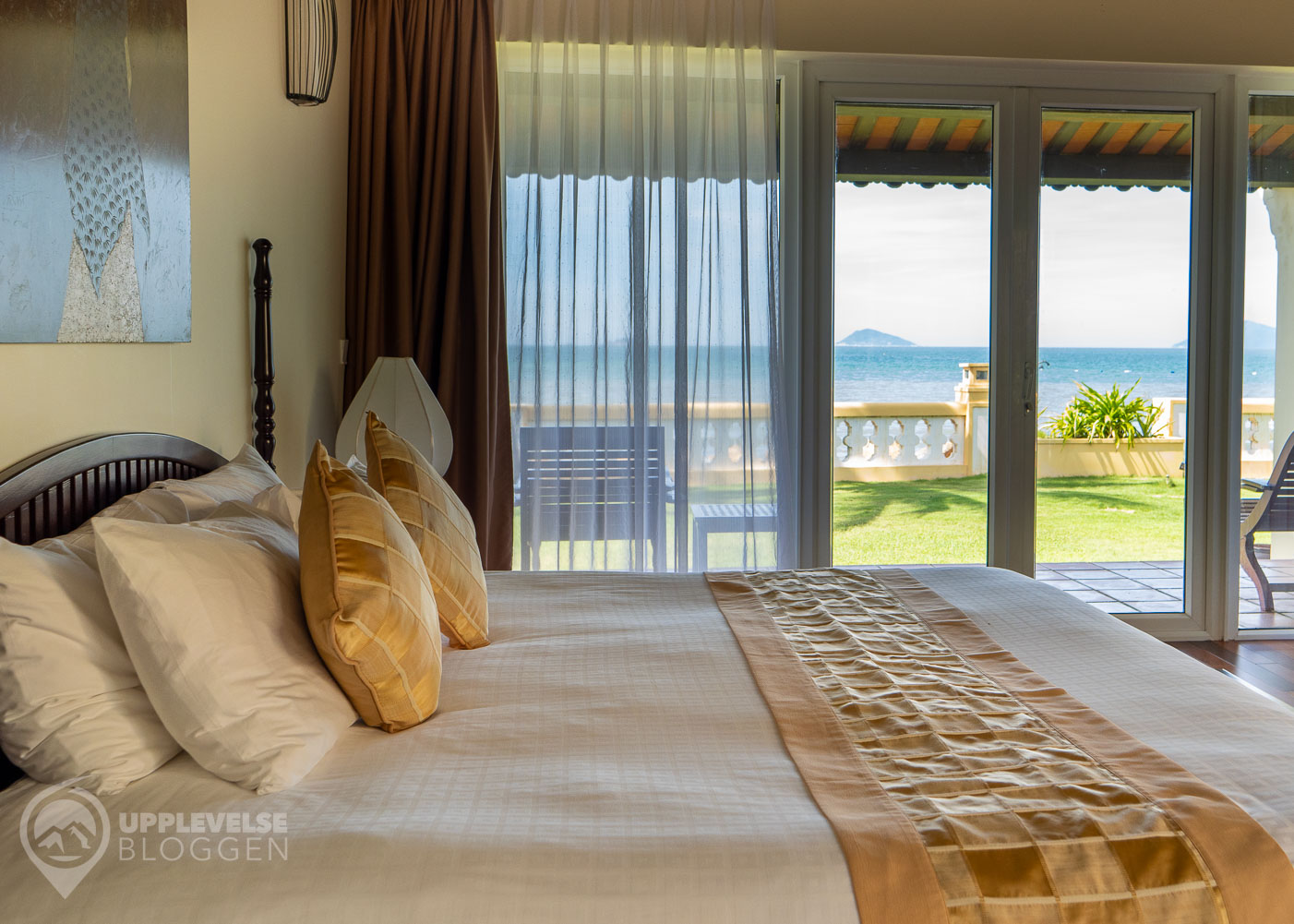 Sovrummet i Victoria Suite Ocean Front