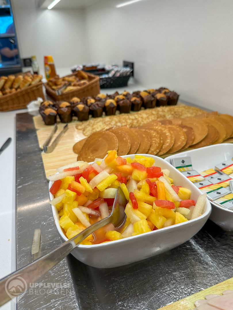 Snacks och sötsaker i Extime Lounge för SAS-resenärer