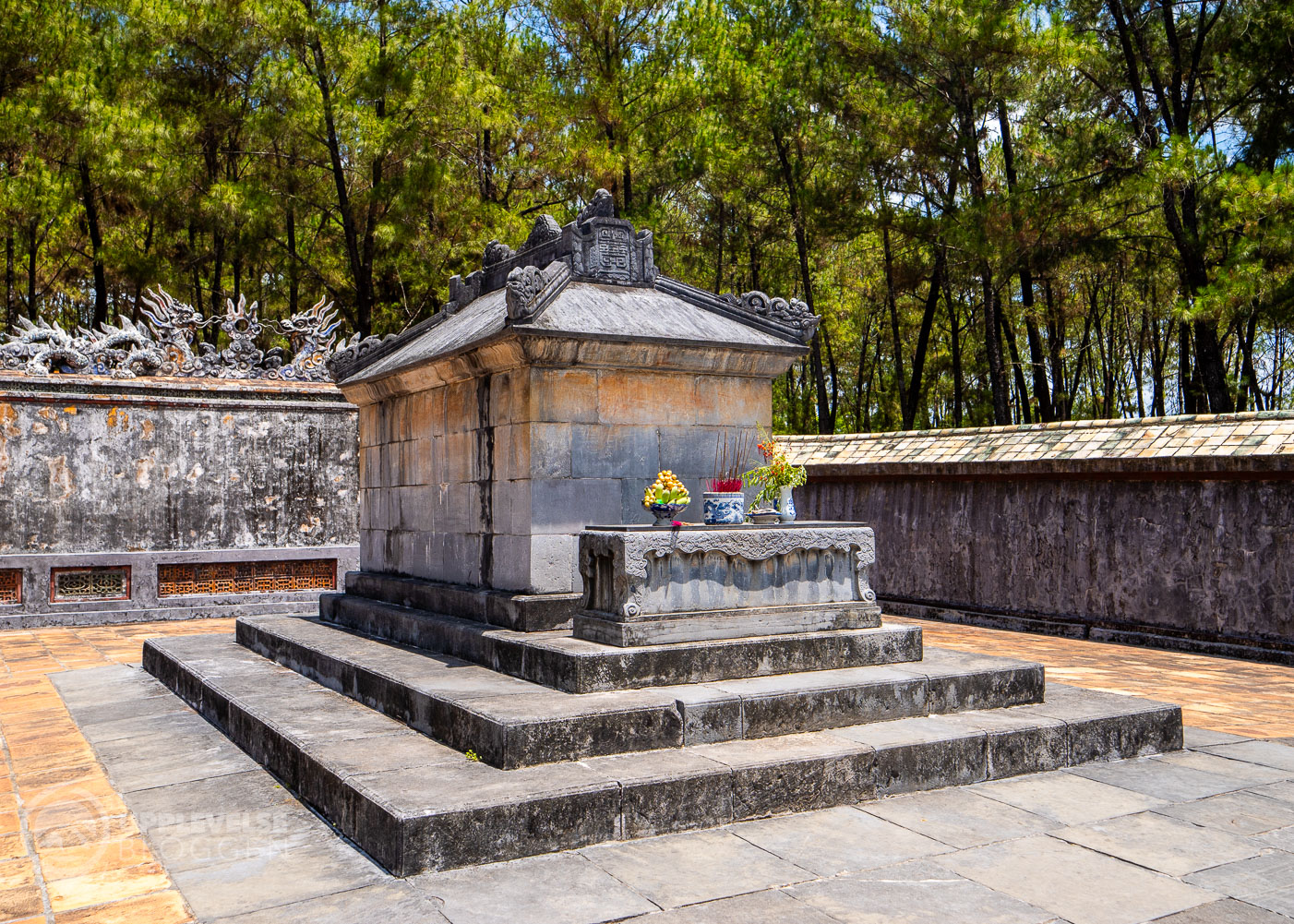 Kejsaren Tự Đứcs mausoleum i Hue