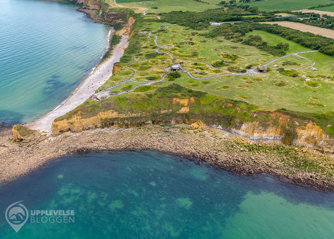 Pointe du Hoc sett från väst