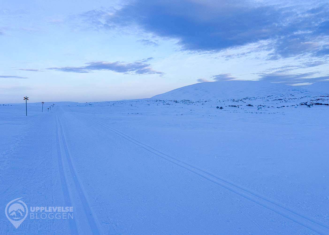 Skymningsåkning i Härjedalen
