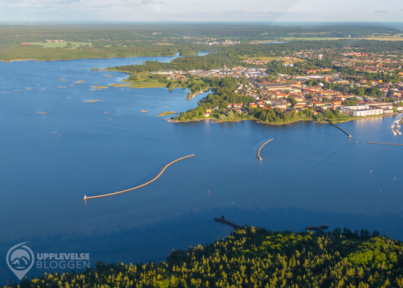 Flygfoto över Vänersborg