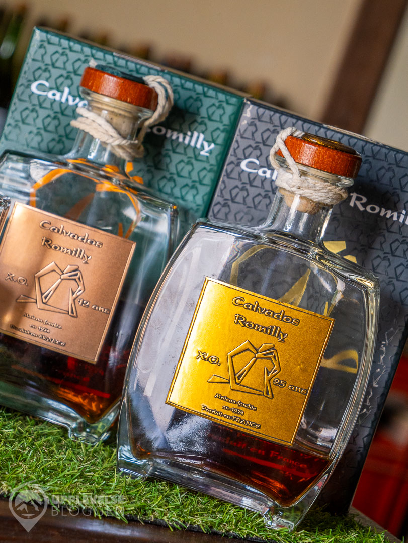 Calvados på Vergers de Romilly, Normandie