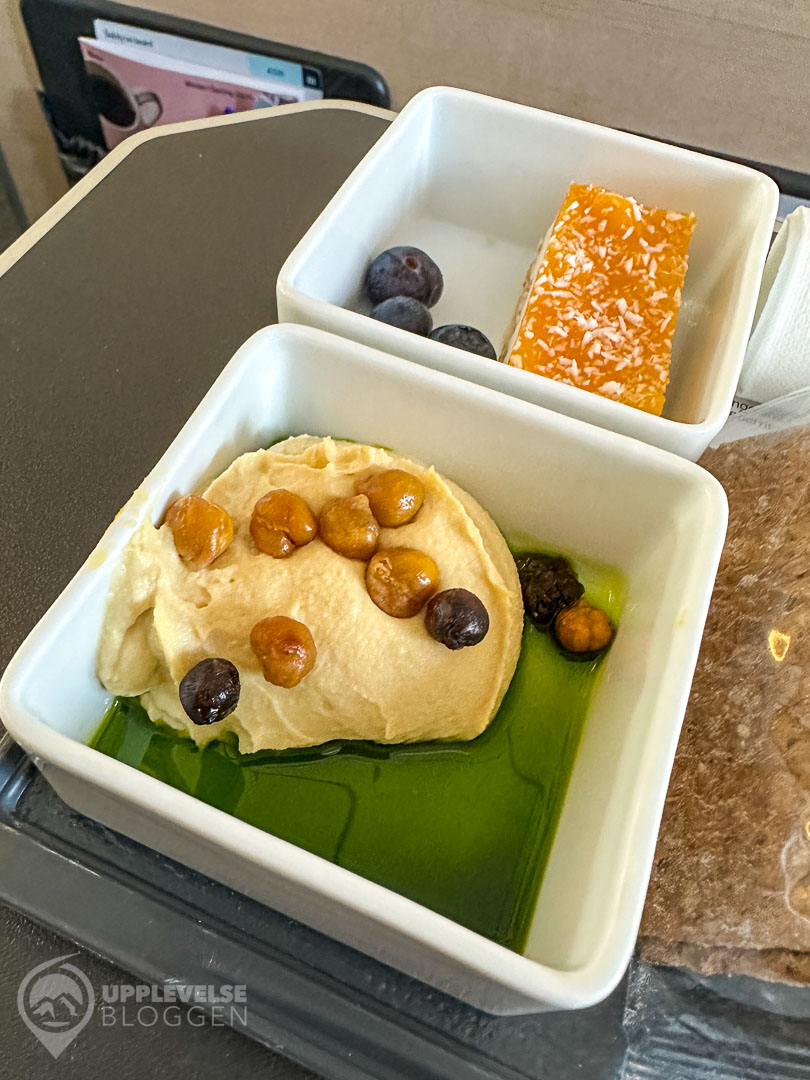 Förrätt och efterrätt i SAS Business inom Skandinavien och Europa