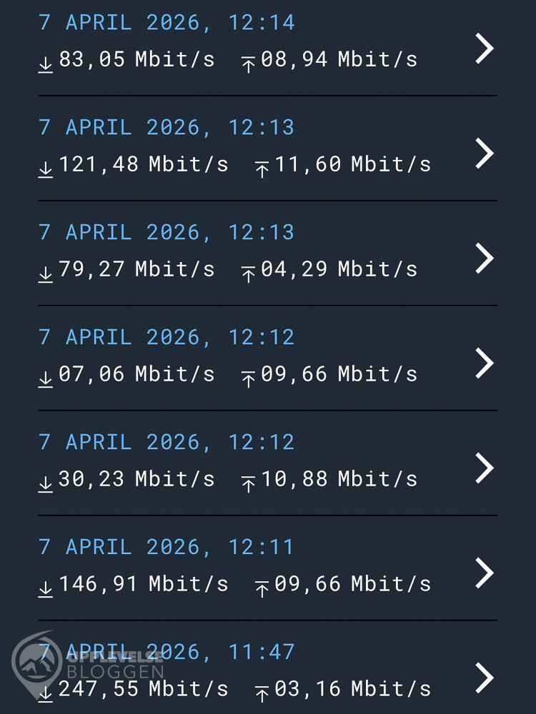 Hastighetstest på SAS Starlink
