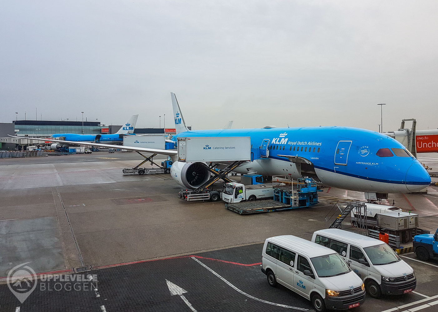 KLM 787-9 Dreamliner, PH-BHI, på AMS 2018.