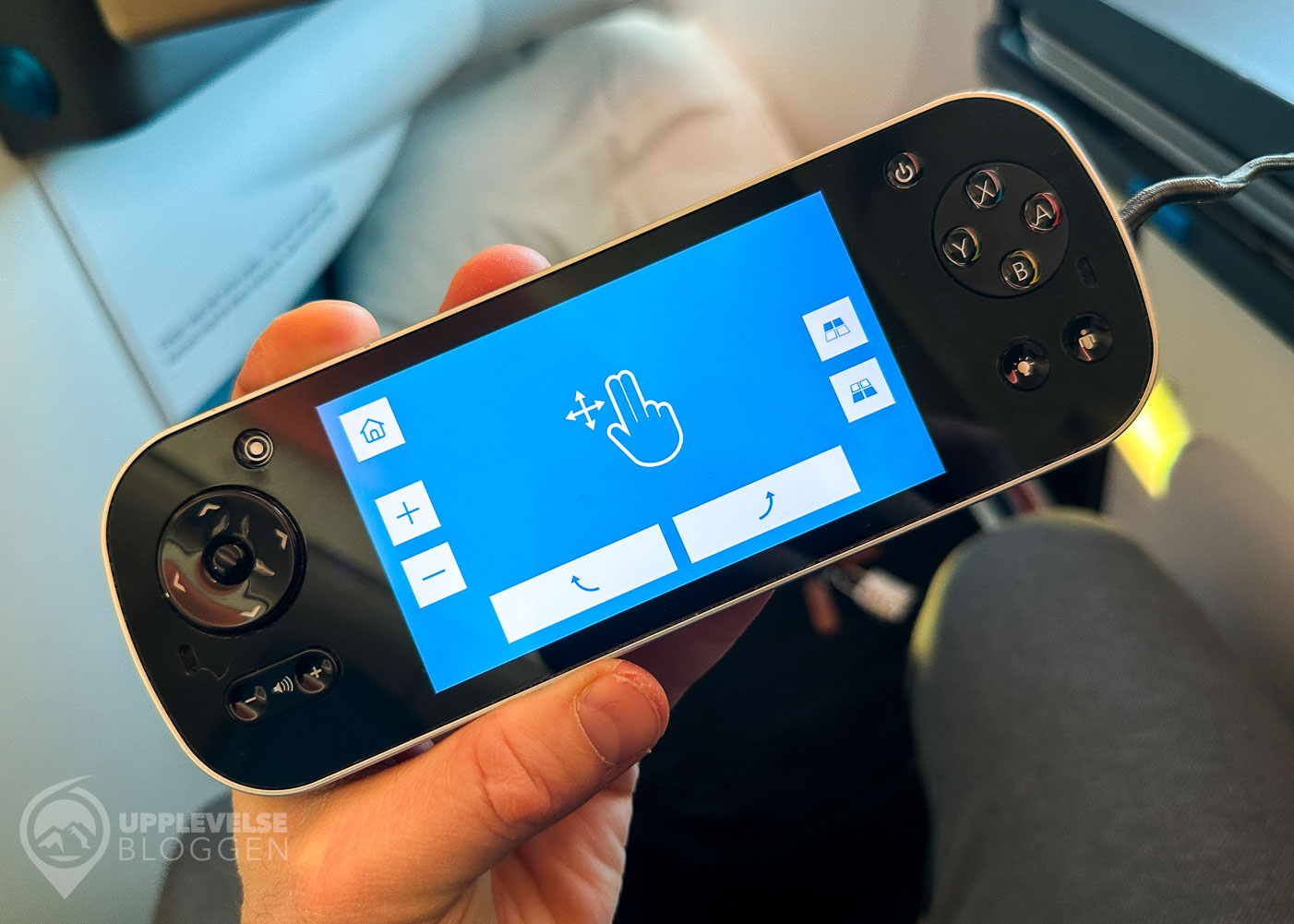 Fjärrkontrollen till IFE på KLM 787