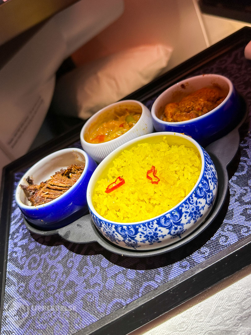Tasting of delicacies – huvudrätten i KLM Business