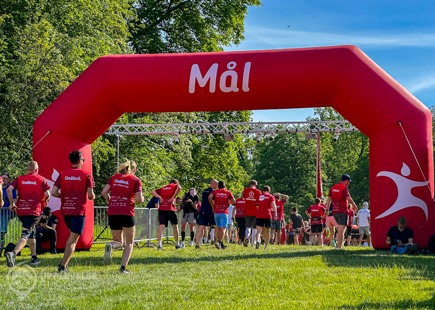 Målet för Blodomloppet på Djurgården i Stockholm