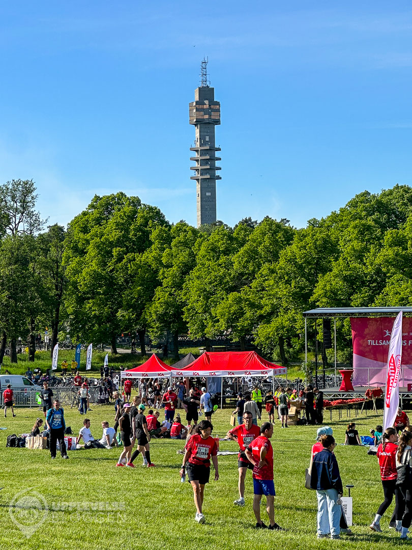 Evenemangsområdet med Kaknästornet i bakgrunden