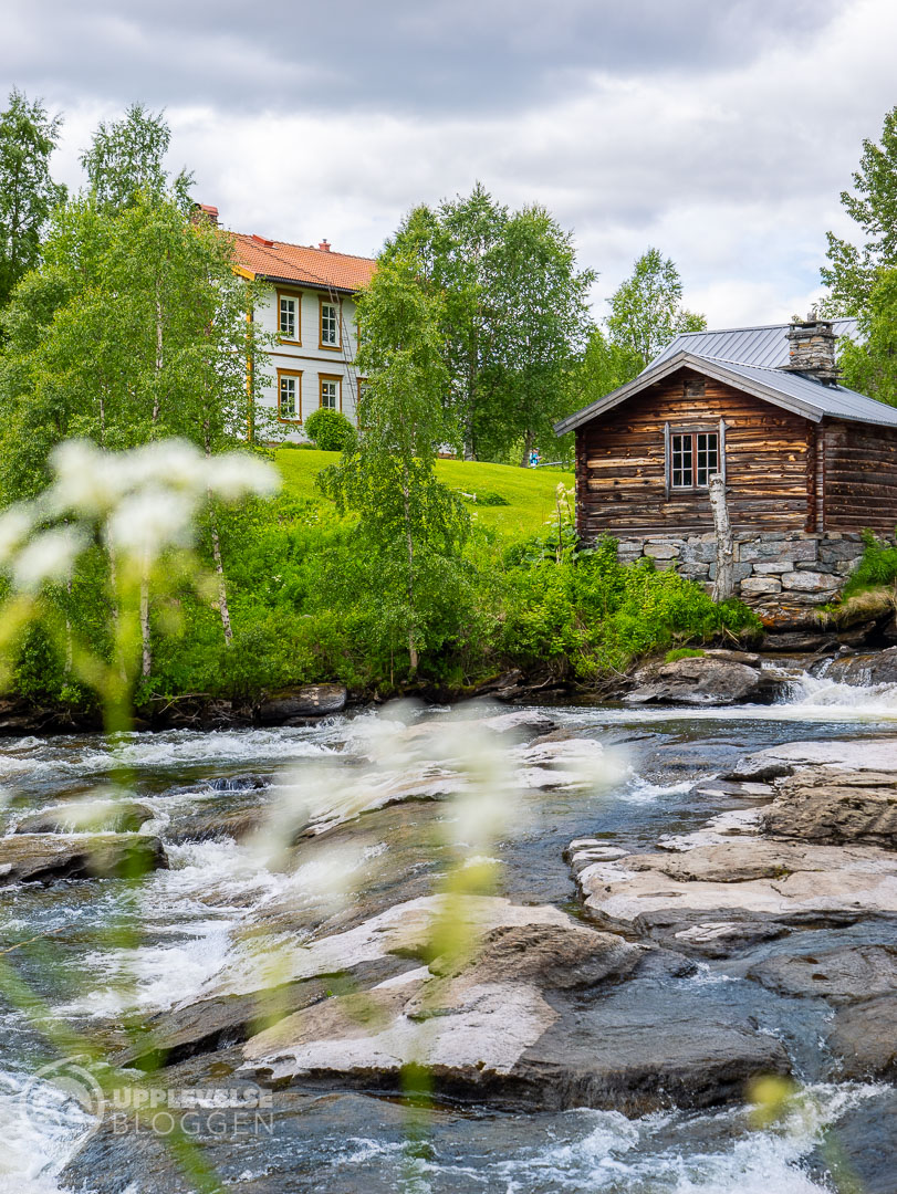 Ljusnans forsande vatten genom Ljusnedal