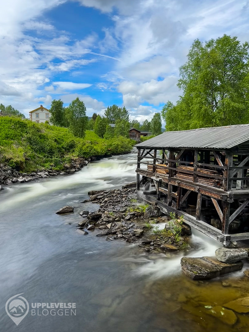 Forsen förbi sågen i Ljusnedal