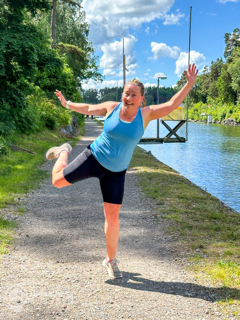 Maria på sin runstreak