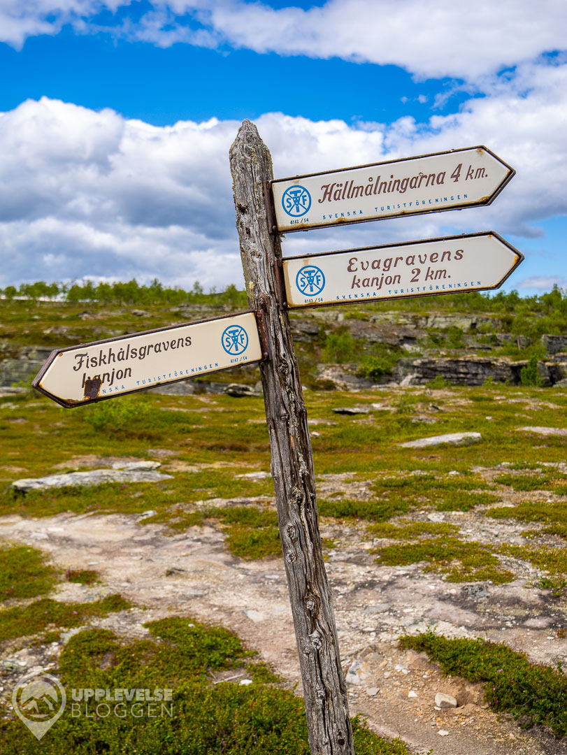Skyltar till Fiskhålsgraven