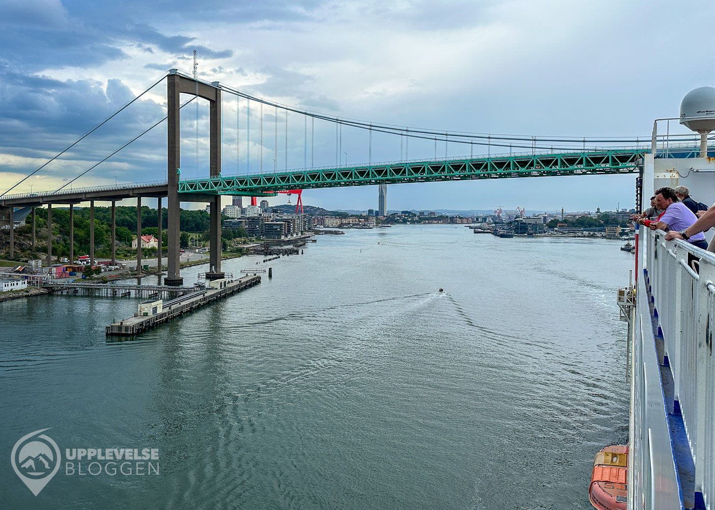 Älvsborgsbron sedd från Stena Line-färjan till Kiel