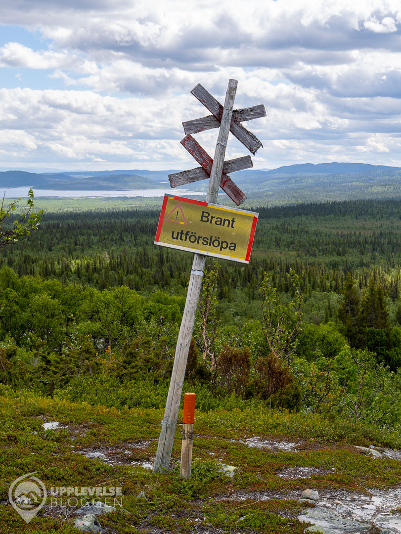 Varning för brant utförslöpa