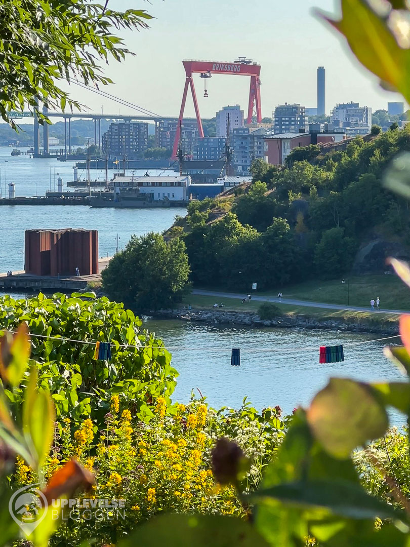 Eriksbergskranen sedd från Slottsberget