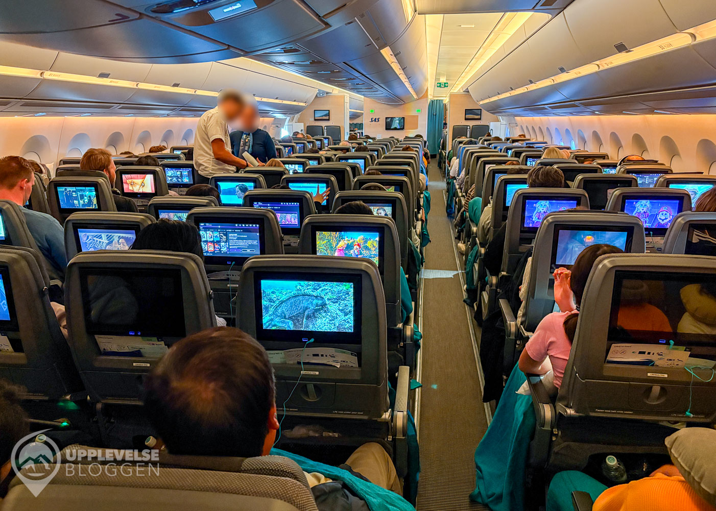SAS Economy på A350 – 3-3-3-sittning