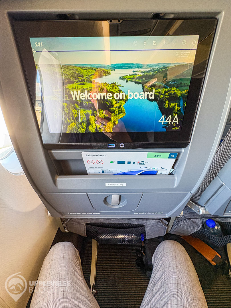 Säte 44A i SAS Economy på A350